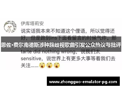 恩佐·费尔南德斯涉种族歧视歌曲引发公众热议与批评